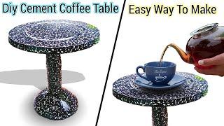 Coffee Table making with Cement at home / New cement craft ideas  MS Craft