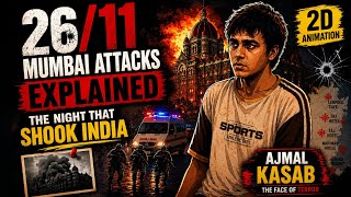 26/11 Mumbai Attacks Explained | The Night That Shook India | 2D Animation #2611attack #attack