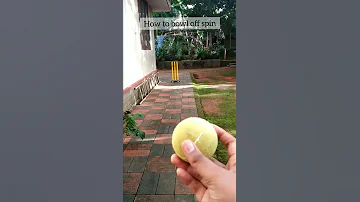 Off spin bowling technique