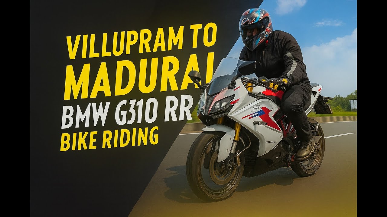 BMW G310 RR RIDE | VILLUPURAM TO MADURAI PART 2 TRAVEL VLOG | WEEKEND RIDE | TWIN FISH TECH