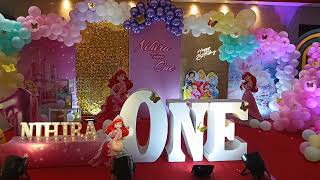 Disney Princess First Birthday Theme Decor | Hyderabad | Events by AJ | Event Planner