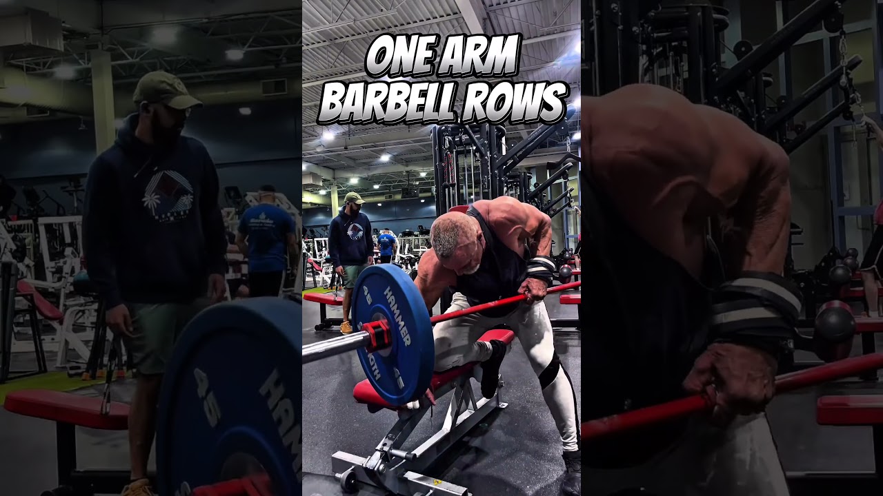 ONE ARM BARBELL ROWS #BACK #workout #motivation #muscle #workouttips