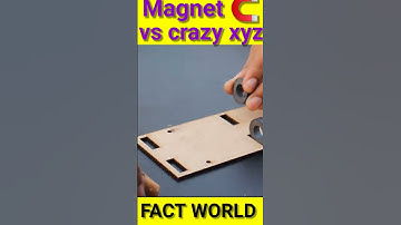 magnet 🧲 vs crazy xyz#shorts#fact world#viral#youtube shorts#experiment#facts