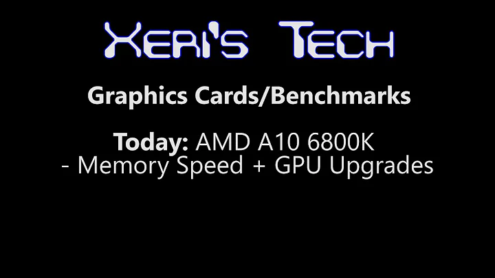 提升你的游戏体验！AMD A10 6800K APU如何优化内存速度和GPU升级