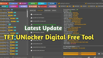 TFT Unlocker Digital 1.6.1.1 Lataest Version Fix Update Qualcomm,MTK,SPD Frp  Factory Rest Flash