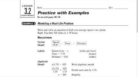 Algebra Lesson 3 2 video