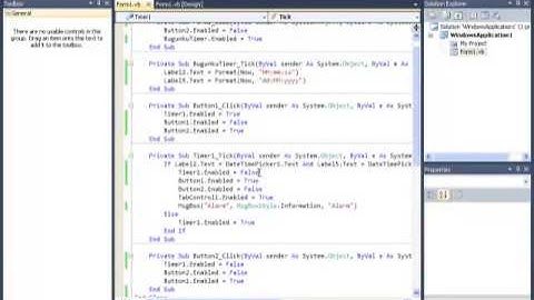 VB.Net: Alarm Programı Yapımı