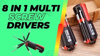 8 in 1 Multi-Screwdriver Torch with Powerful Torch