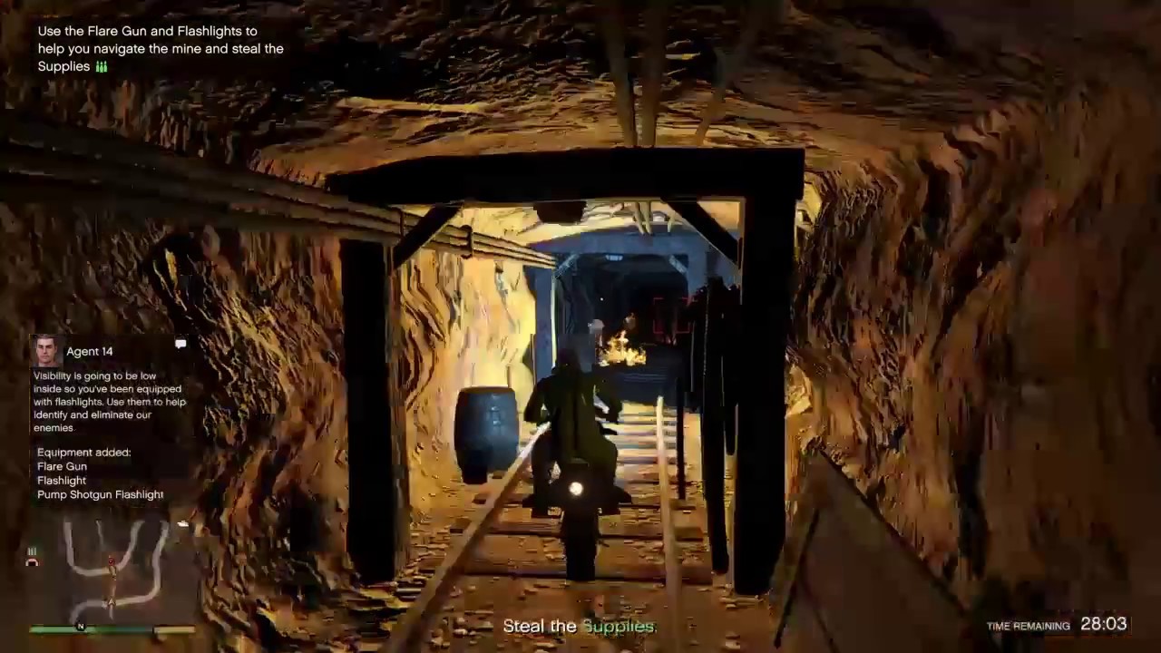 GTA Online Stealing Supplies From The Mine Gunrunning YouTube