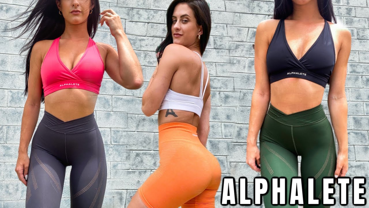 ALPHALETE TRY ON HAUL New Leggings, Bras, & More YouTube