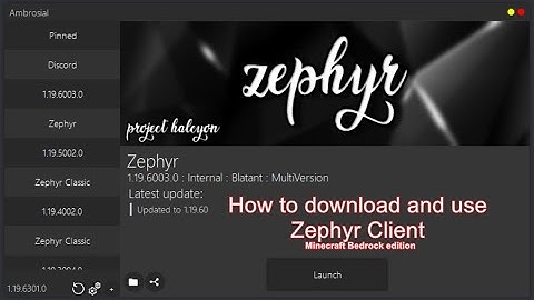 How to download and use Zephyr client (Minecraft Bedrock edition hack client)