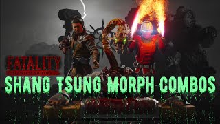 SHANG TSUNG SEKTOR MORPH COMBOS WITH EVERY MK CHARACTER - MORTAL KOMBAT 1