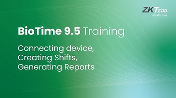 BioTime 9.5 Online Training (English)