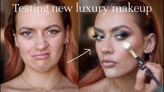 Famous TESTING NEW LUXURY MAKEUP! CHRISTMAS PARTY/ NYE GLAM MAKEUP TUTORIAL | EmmasRectangle Profile