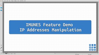 IMUNES Feature Demo - IP Addresses Manipulation