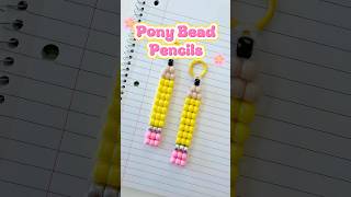 Pony Bead Pencils - full tutorial on my channel #ponybeads #crafts #kidcraft #kandi #craftsforkids