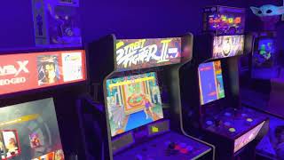 Ultimate 2023 arcade game room tour NEW game office with all Arcade1up games, pinball and MVSX games