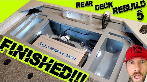 Finished Rear Casting Deck in Jon Boat Build