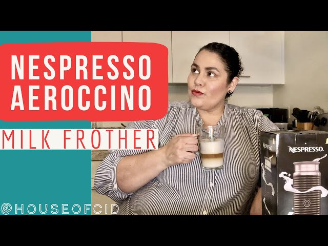 Nespresso Aeroccino 3 Milk Frother for Coffee Shop Drinks at Home 