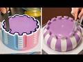 Perfect & Quick Cake Decorating Skill As Professional | Most Satisfying Chocolate Cake Decorating