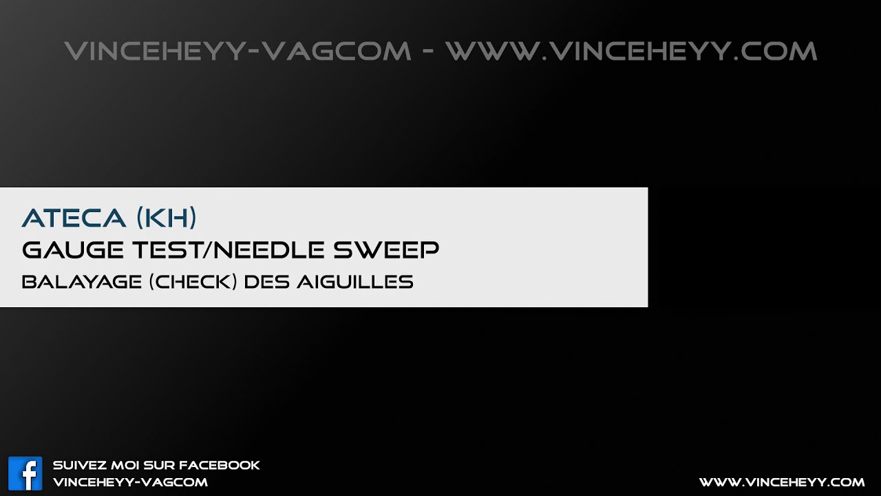 Ateca (KH) GAUGE TEST/NEEDLE SWEEP YouTube