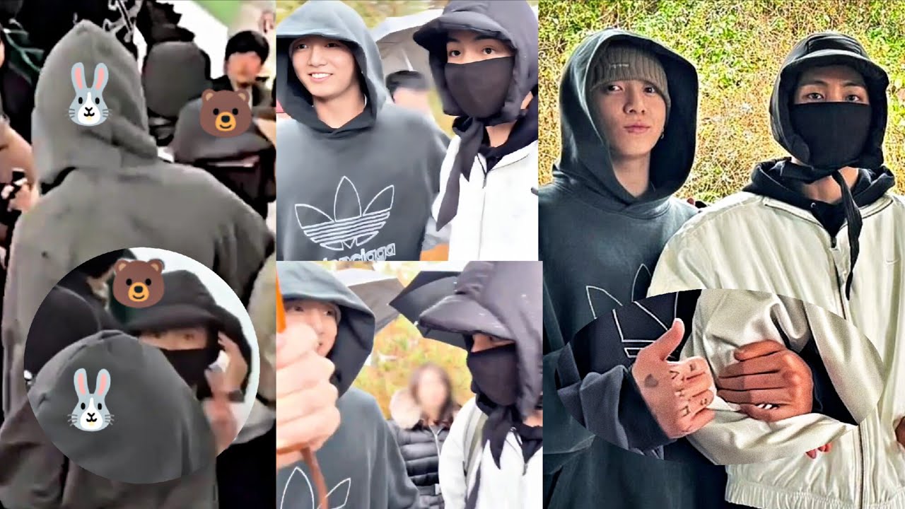 Тэкук : Чонгук прижимает Тэхёна к груди одной рукой перед уходом в армию