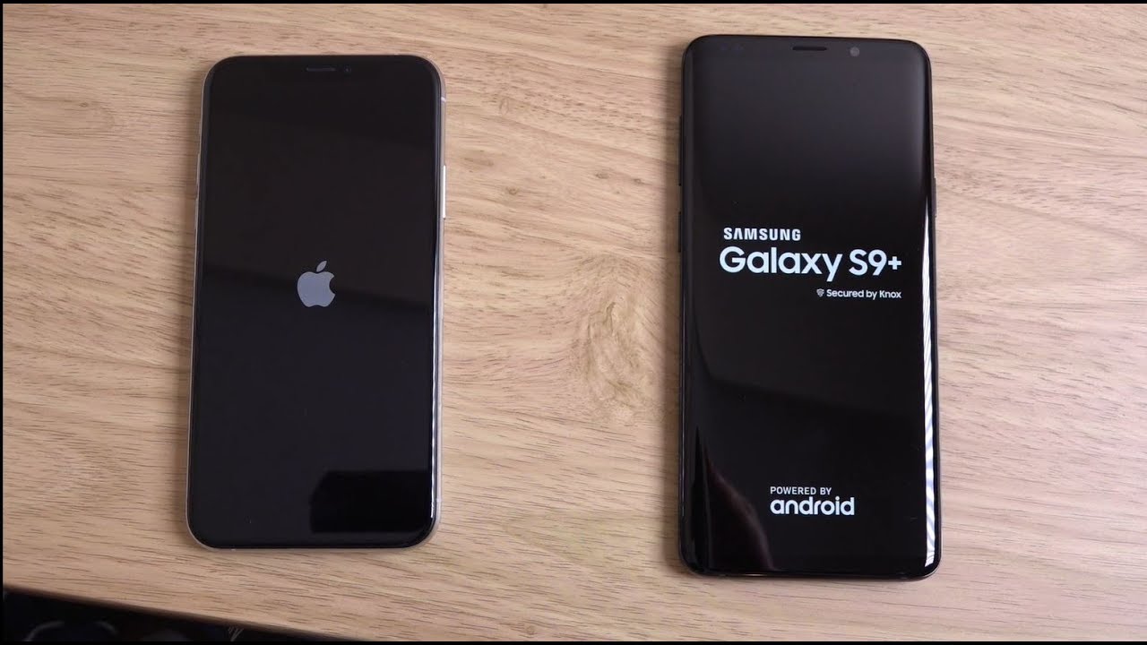 iPhone XS vs Samsung Galaxy S9 - Which is Fastest? - YouTube