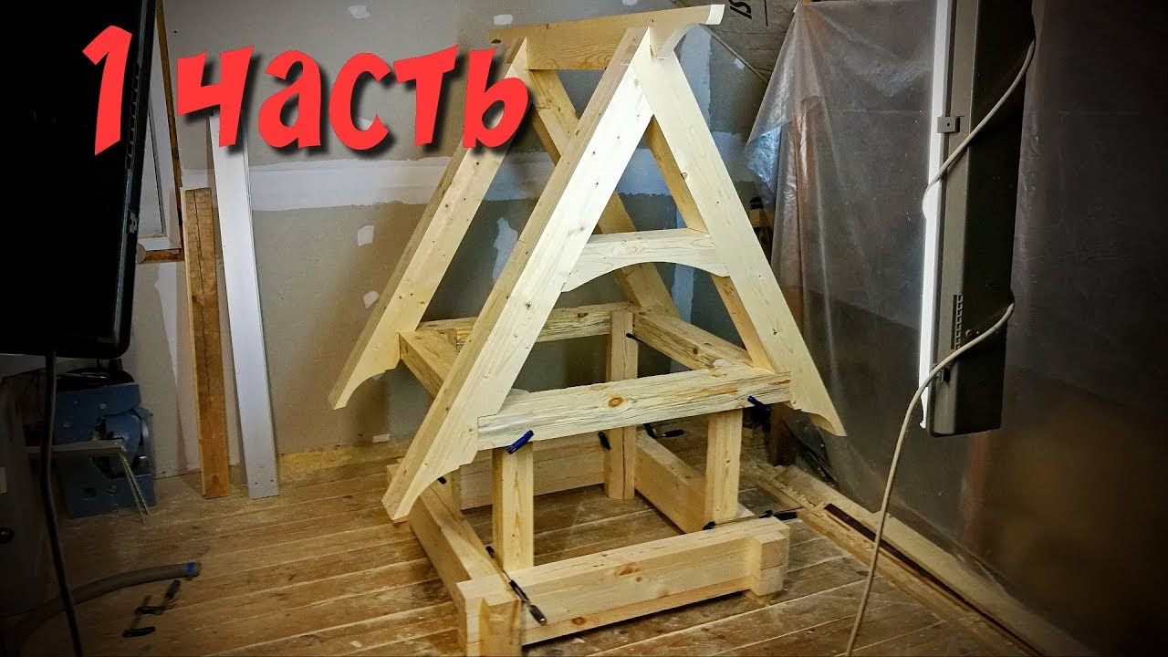 Деревянный детский домик. 1 часть