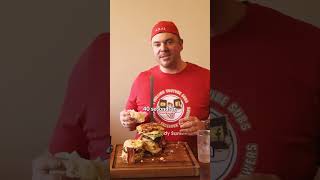 55-Layer Japanese Samurai Burger Challenge! , Randy Santel Food