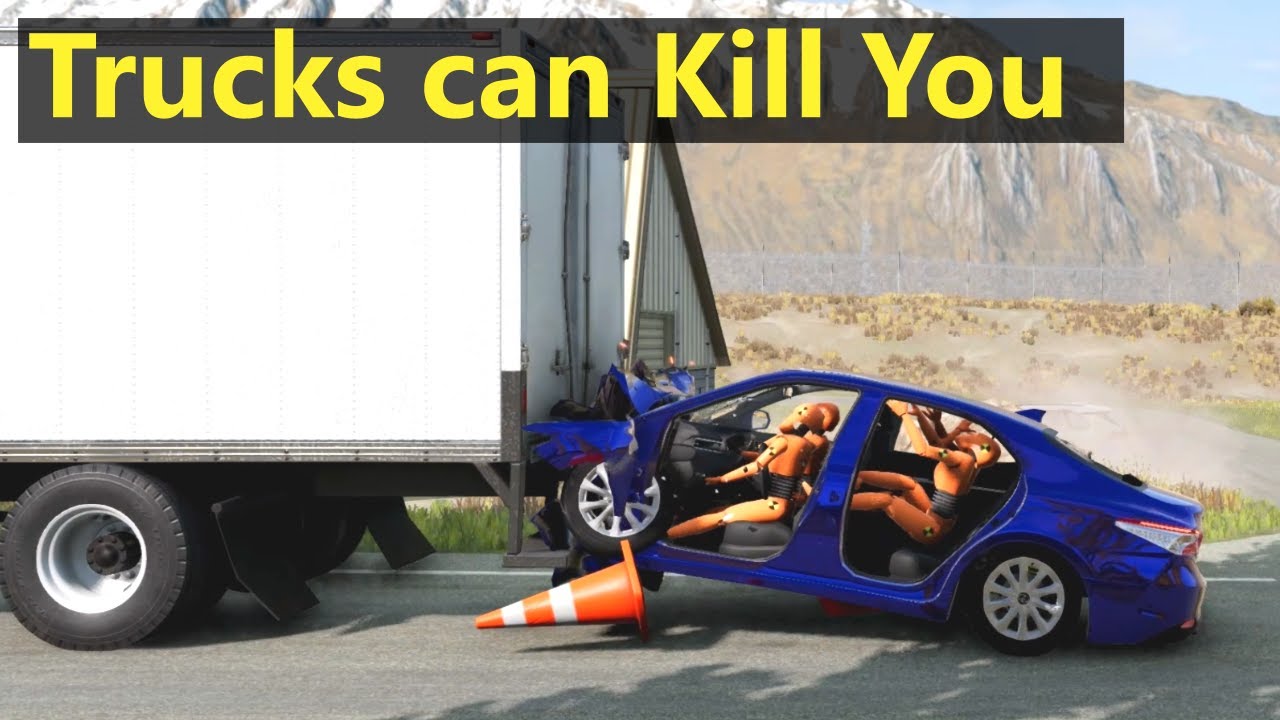 This is How Easy you Could be Crushed by a Truck - BeamNG Drive Crash Scenarios with Test Dummies