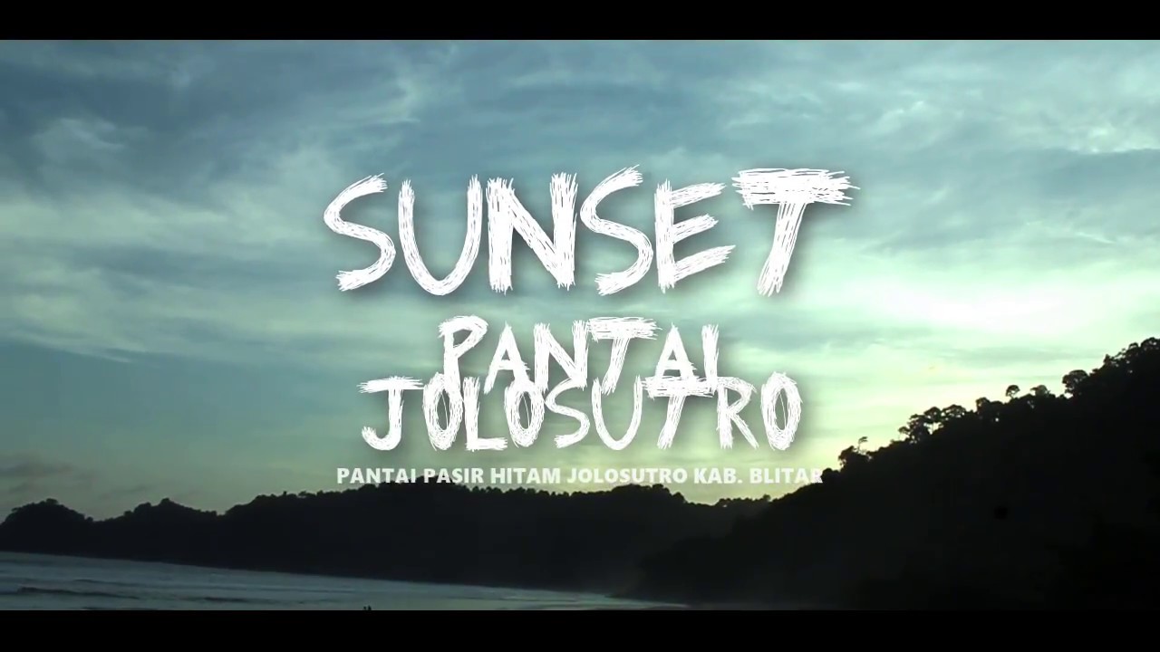 Amazing Blitar Pantai Pasir Hitam Jolosutro