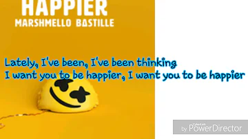 Marshmello ft Bastille Happier lyrics