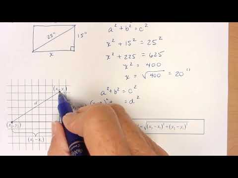 MATH 1030 Section 11 1 Pythagorean Theorem and Distance Formula