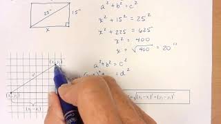 MATH 1030 Section 11 1 Pythagorean Theorem and Distance Formula
