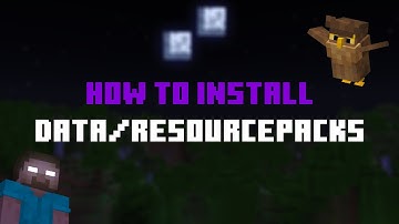 How To INSTALL Our Data/Resourcepacks! | Beginner