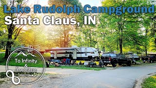 Camping at Lake Rudolph Campground & RV Resort || Santa Claus, IN