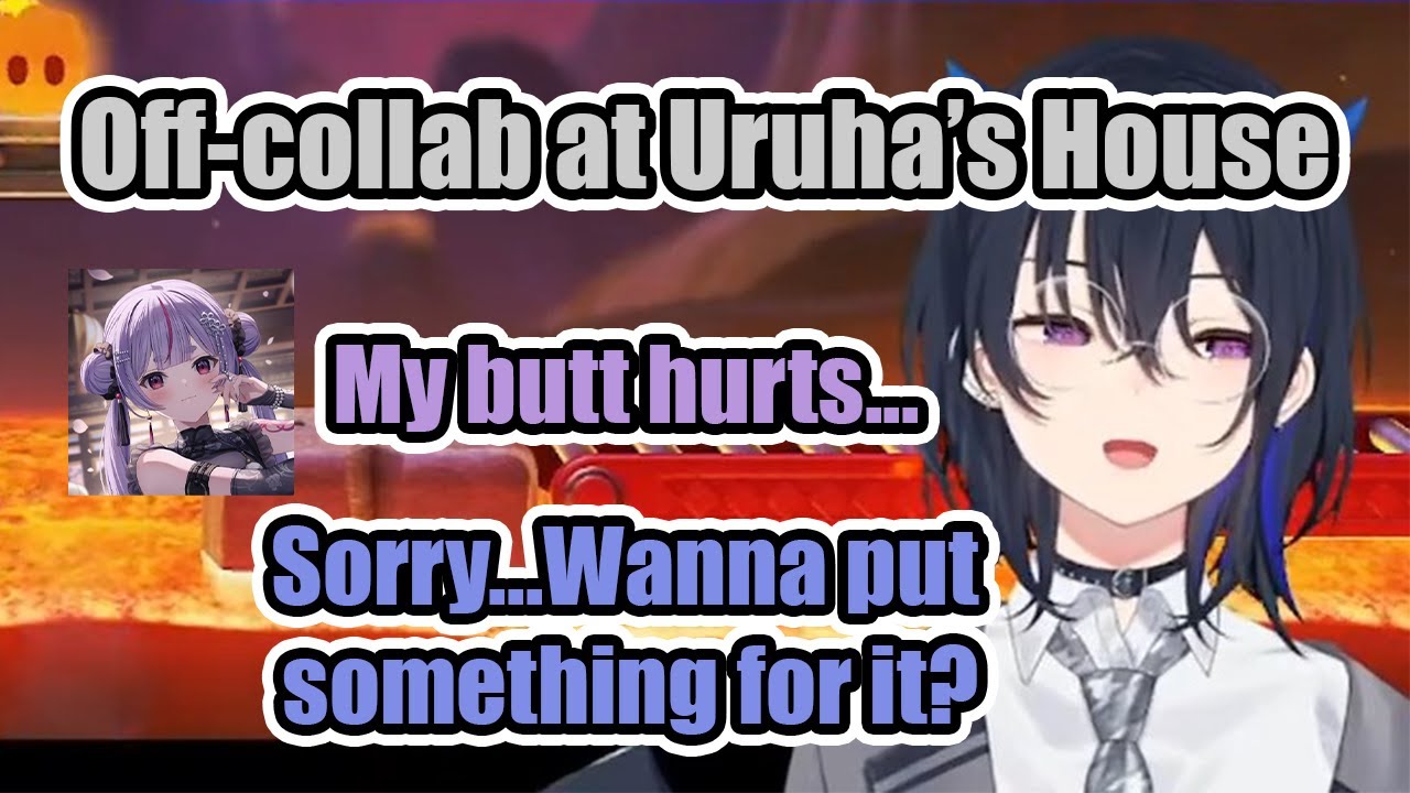 Mimitaya Went To Uruha's House And Got A Sore Butt After Having Fun In A Game【VSPO / Eng Sub】