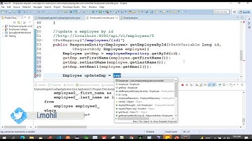 #9 update a employee by id rest api using spring boot and mysql database