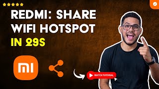 How to SHARE the WIFI from the HOTSPOT by QR CODE in REDMI in 29 S screenshot 5