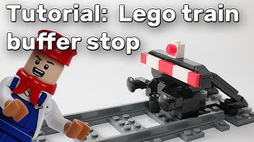 Lego train moc: buffer stop [build instruction] - Lego Zug Prellbock