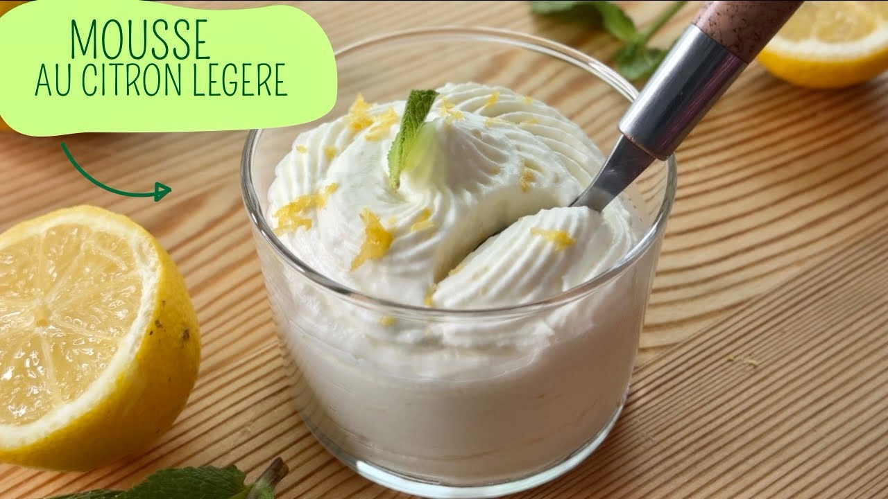 Mousse au citron et mascarpone facile et rapide #mousseaucitron #chantilly #mousse