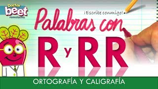 Letra R Y Rr Silabas Palabras Ortografia Para Ninos Cursiva Youtube