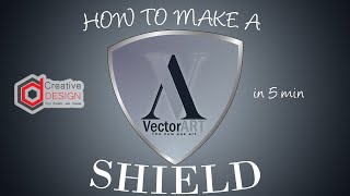 Illustrator Tutorial - How to make a SHIELD  Step by Step, creative design -AS-