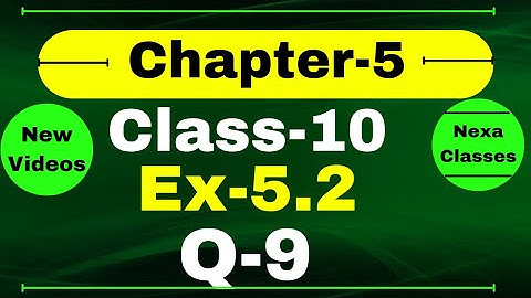 Class 10 Ex 5.2 Q9 Math | Arithmetic Progression | Q9 Ex 5.2 Class 10 Math | Ex 5.2 Q9 Class 10 Math