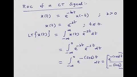 Region of convergence of a left sided signal