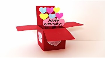 Explosion Box Pop Up Card | Handmade Birthday Gifts | Birthday card DIY | Maison Zizou