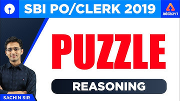 SBI PO/CLERK 2019 | Puzzle | Reasoning | Sachin Sir