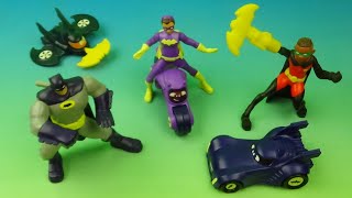 2023 DC BATWHEELS COMPLETE set of 6 BURGER KING COLLECTIBLE MINI FIGURES VIDEO REVIEW