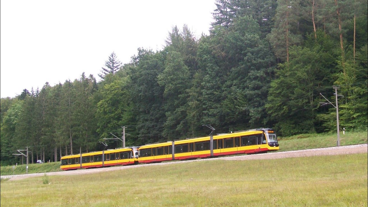 Mit der S1 und S11 durchs Albtal | Karlsruher Albtalbahn