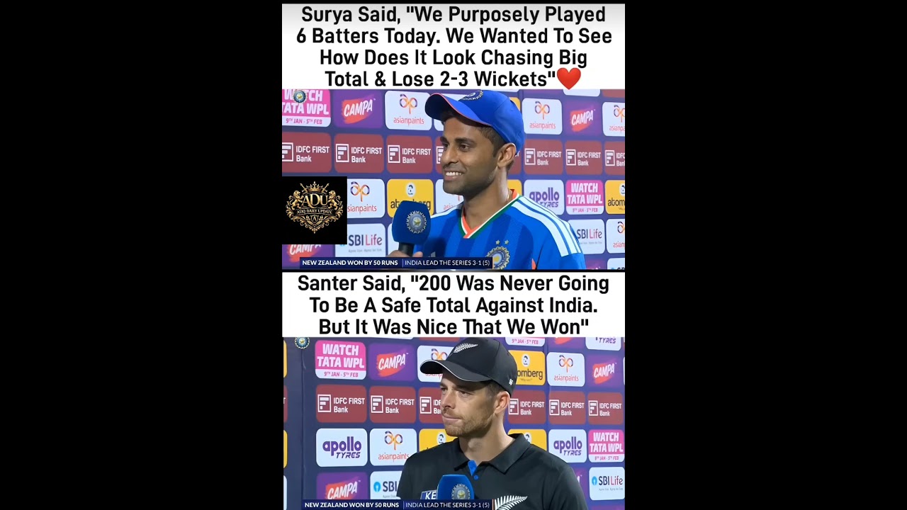 Suryakumar yadav on loosing against new Zealand in 4th t20